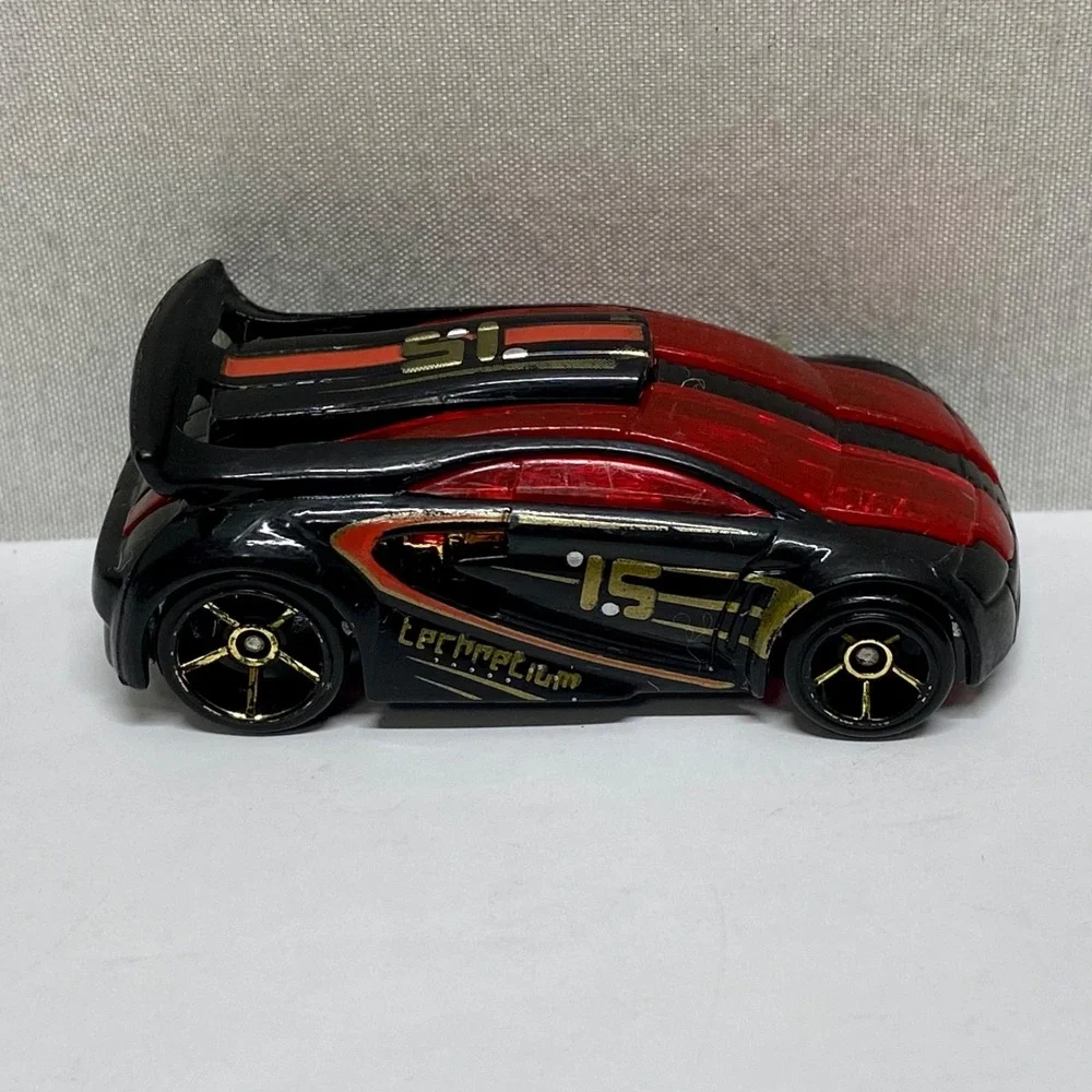 Hot Wheels AcceleRacers Technetium Black Red 1/64 Die-cast HW Car Rare GUC
